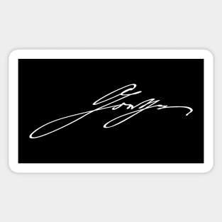 Signature of Johann Wolfgang von Goethe, German Writer and Philosopher Sticker